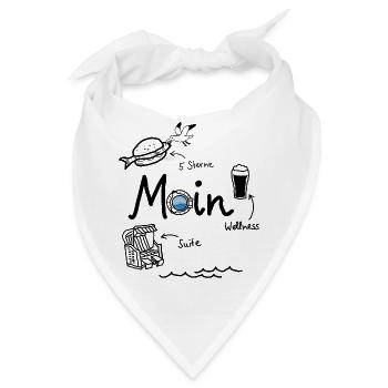 MOIN Luxus Strand Hotel Küste Urlaub - Bandana - Weiß - Vorne