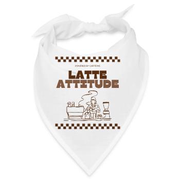 Latte Attitude - Bandana - Weiß - Vorne
