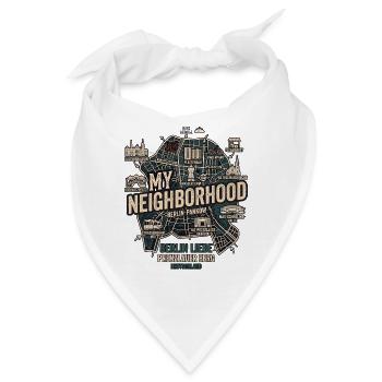 Berlin Prenzlauer Berg - Bandana - Weiß - Vorne