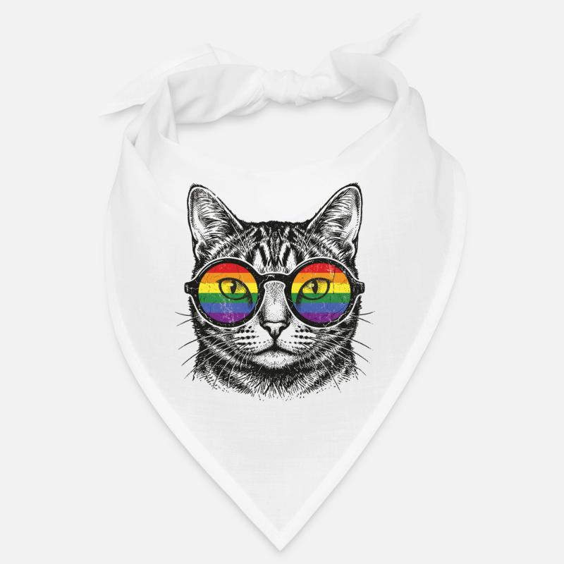 LGBT-Pride-Monat – Regenbogenkatze Bandana