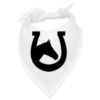 Hufeisen - Bandana - Weiß - Vorne