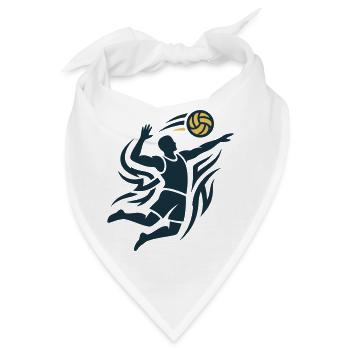 Volleyballspieler Schmetterball Volleyball Team - Bandana - Weiß - Vorne