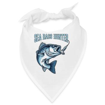 Sea Bass Hunter - Bandana - Weiß - Vorne