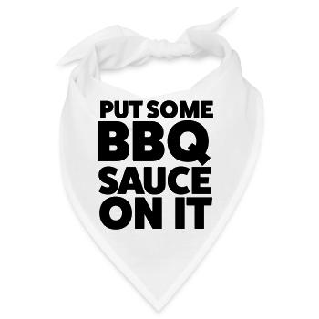 Put Some BBQ Sauce On It Grillen T-Shirt - Bandana - Weiß - Vorne