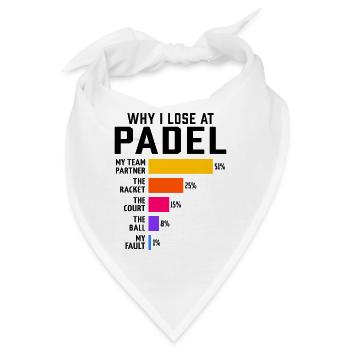 Padel: Warum ich bei Padel verliere - Bandana - Weiß - Vorne