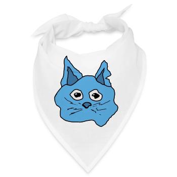 Blob The Cat - Bandana - Weiß - Vorne