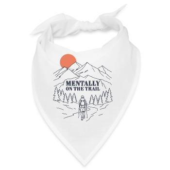 Berge – Mental auf dem Weg - Bandana - Weiß - Vorne