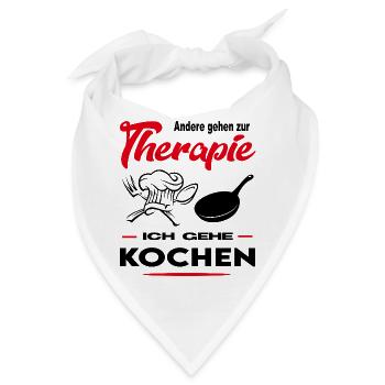 Koch Köchin Küchenchef Gastronom Beruf Arbeit - Bandana - Weiß - Vorne