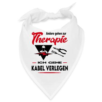 Elektriker Elektrikerin Starkstrom Beruf Arbeit - Bandana - Weiß - Vorne