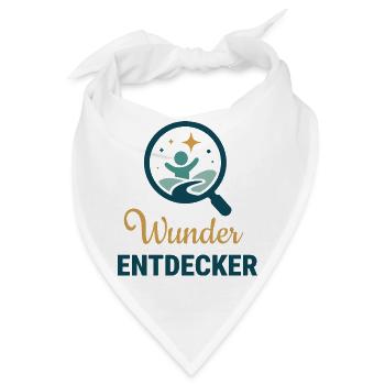 Wunder Entdecker - Bandana - Weiß - Vorne