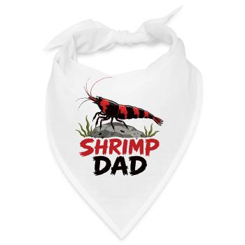 Shrimp Dad Zwerggarnele - Bandana - Weiß - Vorne