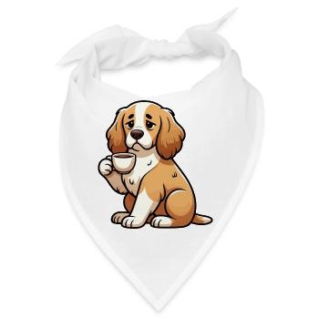Cocker Spaniel Cockerhund Cocker Spaniel Besitzer - Bandana - Weiß - Vorne