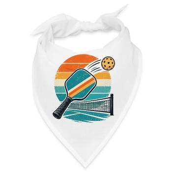 Retro Pingpong Sonnenuntergang - Bandana - Weiß - Vorne
