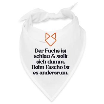 ZEICHEN SETZEN GEGEN RECHTS - Bandana - Weiß - Vorne