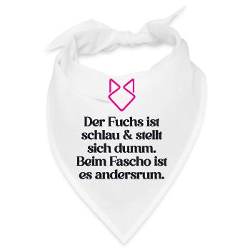 ZEICHEN SETZEN GEGEN RECHTS - Bandana - Weiß - Vorne