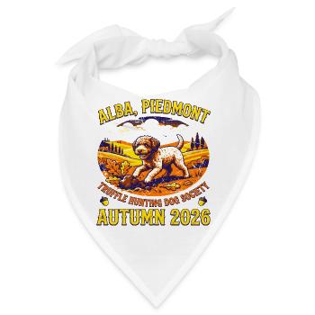 Autumn Truffle Hunting Dog Society Alba Piedmont - Bandana - Weiß - Vorne