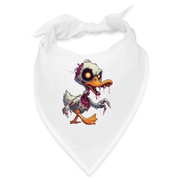Zombie Ente - Bandana - Weiß - Vorne