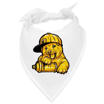 Shiba Inu Hund Tierliebe - Bandana - Weiß - Vorne