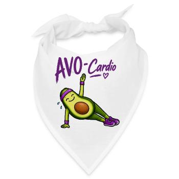 AVO-Cardio Avocado Workout - Bandana - Weiß - Vorne