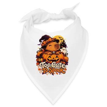 Halloween Capybara Too Cute To Spook - Bandana - Weiß - Vorne
