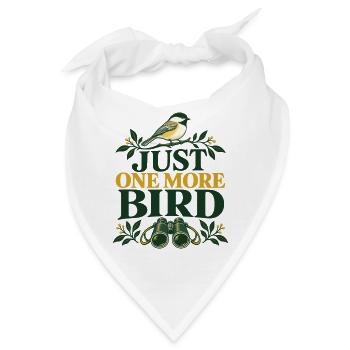 Nur Noch Ein Vogel Minimalistisches Birding Design - Bandana - Weiß - Vorne