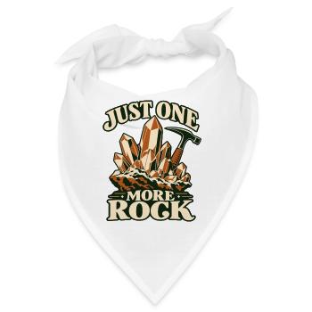 Just One More Rock Geologie Rockhounding - Bandana - Weiß - Vorne