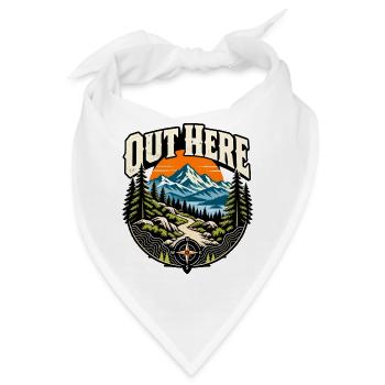 Out Here Wandern Outdoor - Bandana - Weiß - Vorne