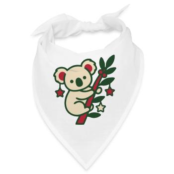 Koala Weihnachten Clipart - Bandana - Weiß - Vorne