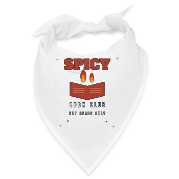 Spicy Book Club: Nur heiße Lektüren - Bandana - Weiß - Vorne