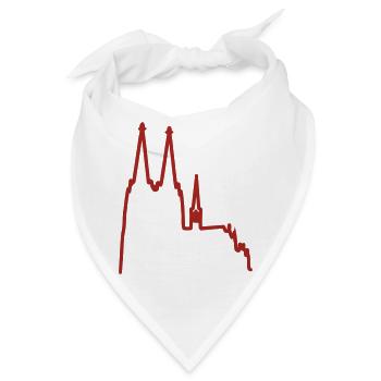 Kölner Dom - Bandana - Weiß - Vorne