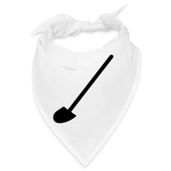 Schaufel - Bandana - Weiß - Vorne
