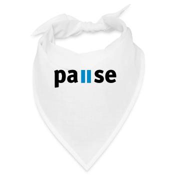 Pause - Bandana - Weiß - Vorne