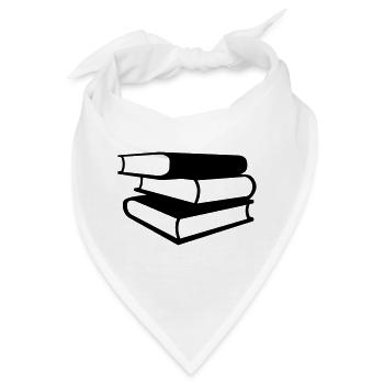 Bücher - Bandana - Weiß - Vorne