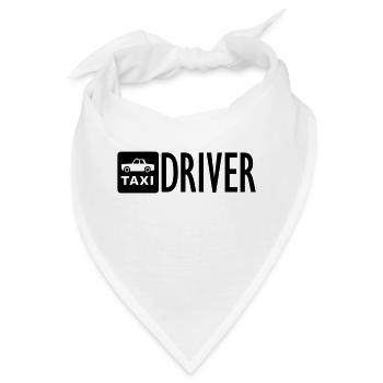 TAXI Driver - Bandana - Weiß - Vorne