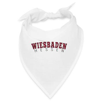 Wiesbaden Hessen - Bandana - Weiß - Vorne