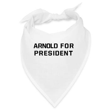 ARNOLD FOR PRESIDENT - Bandana - Weiß - Vorne