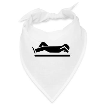 bett bed schlafen schlafzimmer sleeping room66 - Bandana - Weiß - Vorne