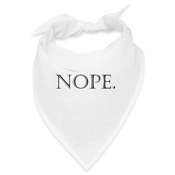 Nope - Bandana - Weiß - Vorne