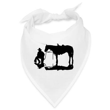 Cowboy - Bandana - Weiß - Vorne