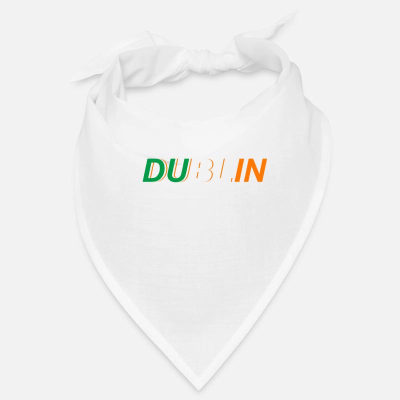 Dublin Irland Insel Kleeblatt - Bandana - Weiß