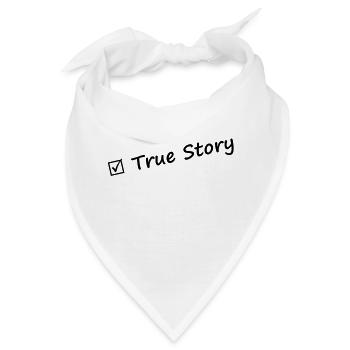 true_story - Bandana - Weiß - Vorne