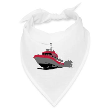Motorboot - Bandana - Weiß - Vorne