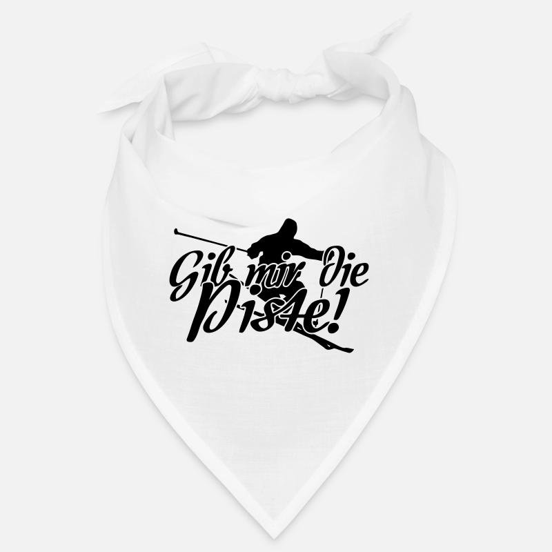 Ski Skifahren Skifahrer Winter Spruch Geschenk Bandana