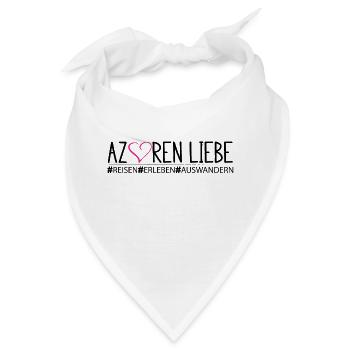 Azoren Liebe reisen erleben auswandern - Bandana - Weiß - Vorne