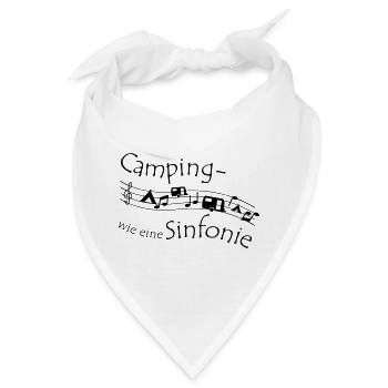 Campingsinfonie - Bandana - Weiß - Vorne