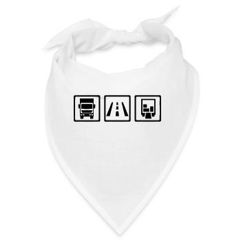 LKW - Bandana - Weiß - Vorne