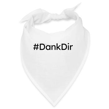 Hashtag Dank Dir Schrift Danke Typografie Geschenk - Bandana - Weiß - Vorne