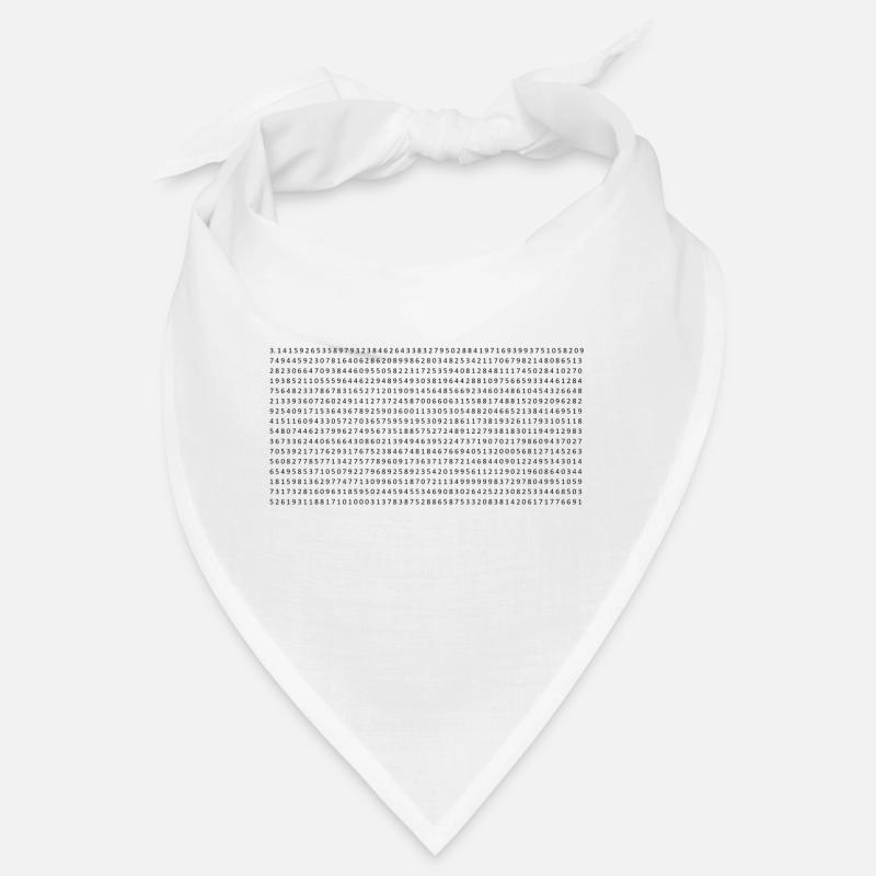 Pi with decimal places Bandana