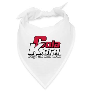 Korn , Party , Cola Korn bringt uns nach vorn(25) - Bandana - Weiß - Vorne