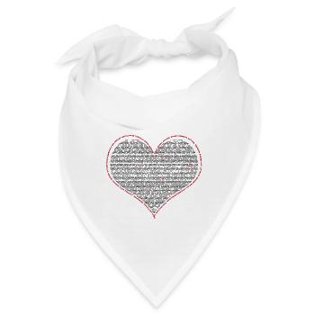 Verliebt in St. Peter-Ording - Bandana - Weiß - Vorne
